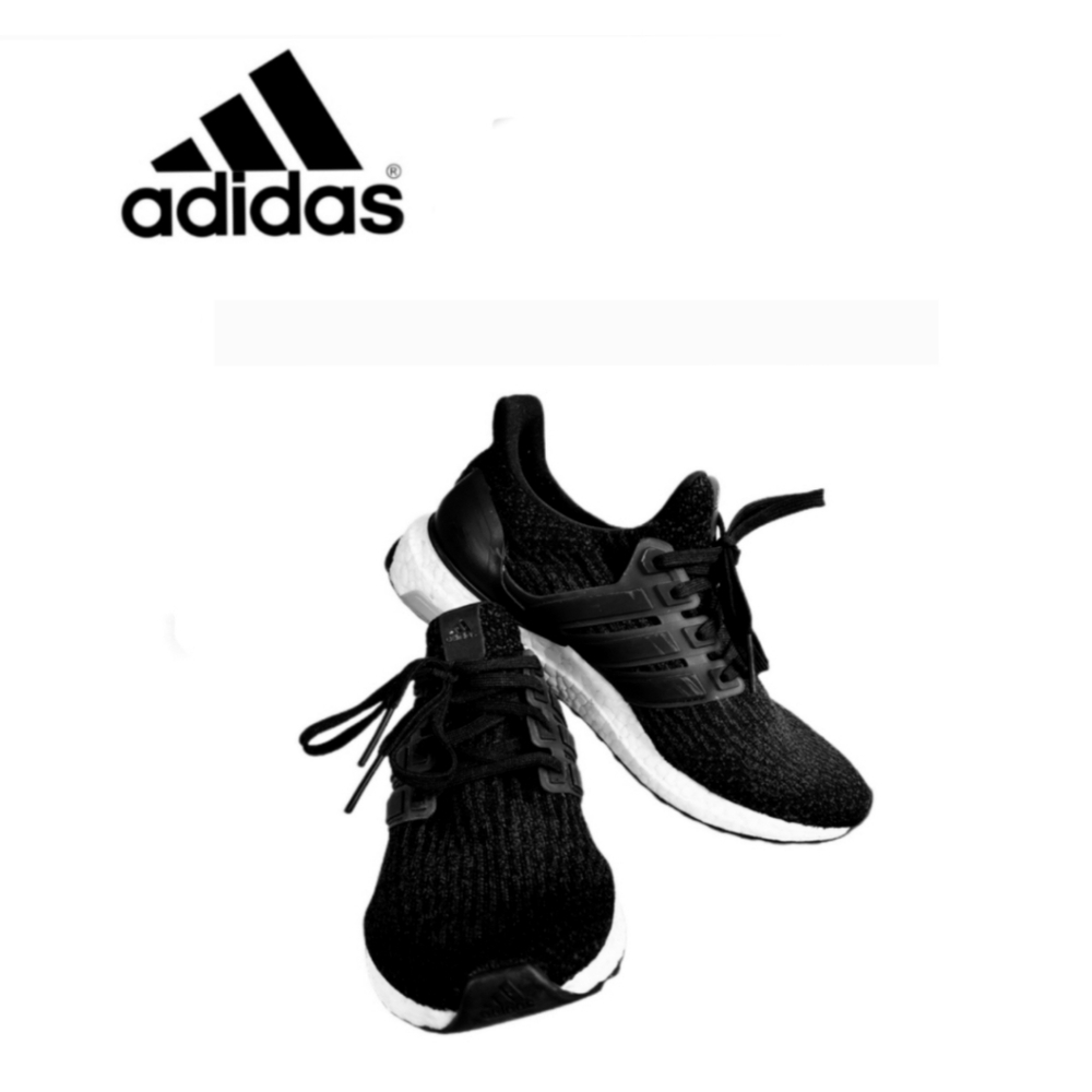 ADIDAS ULTRA BOOST CONTINENTAL WOMEN'S BLACK ENDLESS ENERGY RUNNING SNEAKERS